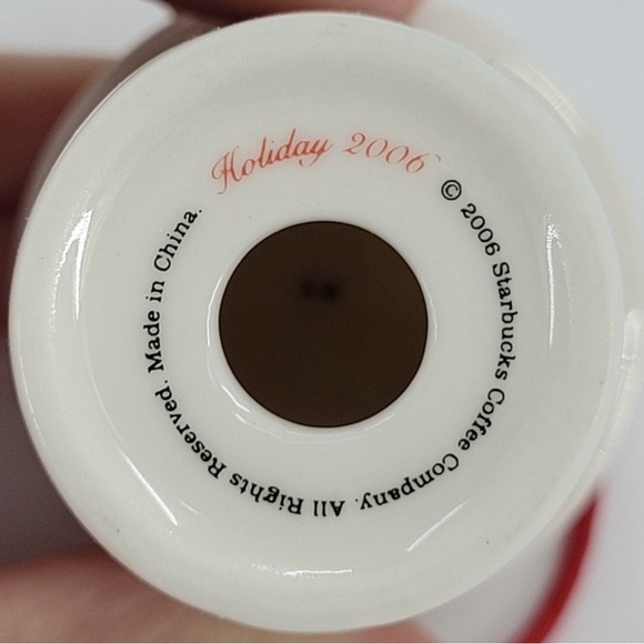 Starbucks 2006 Ornament To Go Cup Red Holiday Christmas Snowman Festive - Picture 8 of 16